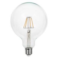 Žiarovka LED filament E27 6W, G125, 3000K, 600lm, 280°, Ra 80, VT-1983 (V-TAC)