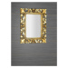 SAPHO - SAMBLUNG zrkadlo v ráme, 60x80cm, zlatá IN121
