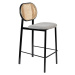 Čierna/svetlosivá barová stolička 94 cm Spike - Zuiver