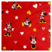 Jerry Fabrics Detské bavlnené obliečky Minnie Red heart, 140 x 200 cm, 70 x 90 cm