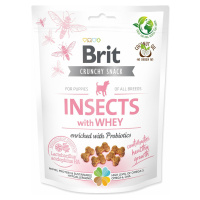 Pochúťka Brit Care Dog Crunchy Cracker Insocts Puppy, srvátka a probiotiká 200g