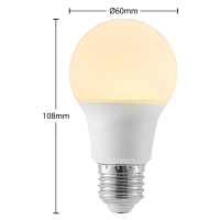 LED žiarovka E27 A60 8W 3 000K opálová, sada 3 ks