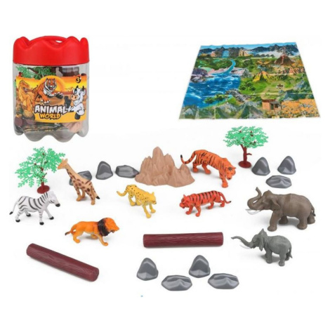 Mac Toys Zvieratá safari set 21 ks