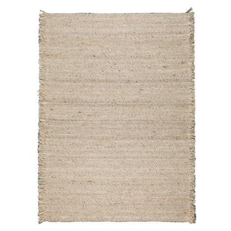 Béžový vlnený koberec Zuiver Frills, 170 x 240 cm