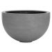 Kvetináč Bowl, farba sivá, viac veľkostí - PotteryPots Velikost: M - v. 28 cm, ⌀ 45 cm