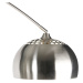 Oblúková lampa z ocele s nastaviteľnou základňou z bieleho mramoru - XXL