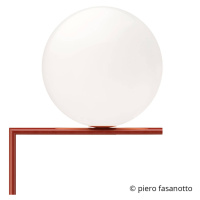 FLOS IC F2 stojaca lampa burgundská červená Ø30 cm