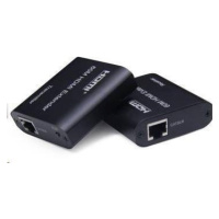 PREMIUMCORD HDMI extender na 60 m FULL HD 1080p cez jeden kábel Cat5e/6/6a/7, nastavenie EDID