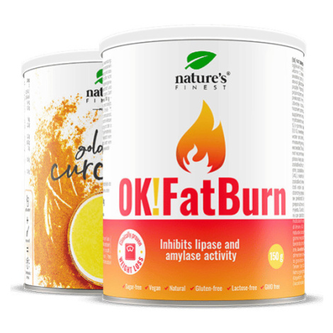 Golden Curcuma Latte + OK!Fatburn | 50% Zľava | Chudnutie | Fatburner | Blokuje enzymy tukov a s