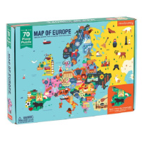 Geography Puzzle - Mapa Evropy ( 70 dílků)