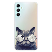 Odolné silikónové puzdro iSaprio - Crazy Cat 01 - Samsung Galaxy A34 5G