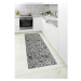 Sivá plastová kúpeľňová predložka 65x200 cm Sassi – Wenko