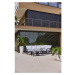 Sivá záhradná lounge súprava pre 4 Ibiza – Hartman