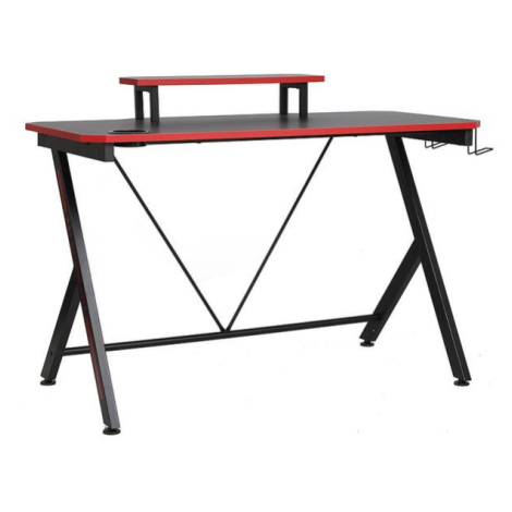Sconto Herný stôl SIGB-202 čierna/červená Houseland
