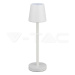 3W LED stolová lampa nabíjateľná dotykovo stmievateľná biela 4000K VT-7703 (V-TAC)