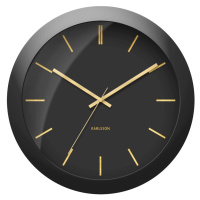 Nástenné hodiny Karlsson Globe 5840BK, 40 cm