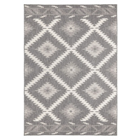 Kusový koberec Twin Supreme 103428 Malibu grey creme – na ven i na doma - 80x250 cm NORTHRUGS - 