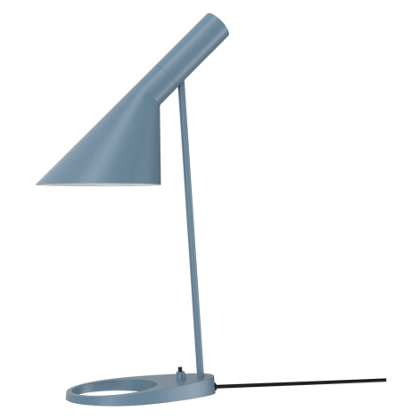 Dizajnová stolová lampa Louis Poulsen AJ modrošedá
