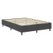 vidaXL Posteľ boxspring tmavošedá látková 140x200 cm