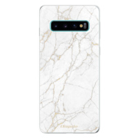 Odolné silikónové puzdro iSaprio - GoldMarble 13 - Samsung Galaxy S10