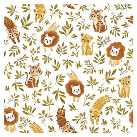 Detská tapeta 10 m x 50 cm Jungle Trio – Lilipinso