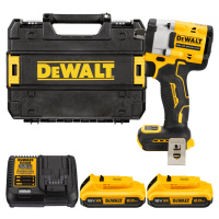 DEWALT 18V XR 1/2” Aku rázový uťahovák s poistným krúžkom, 2x 2,0 Ah DCF921D2T-QW