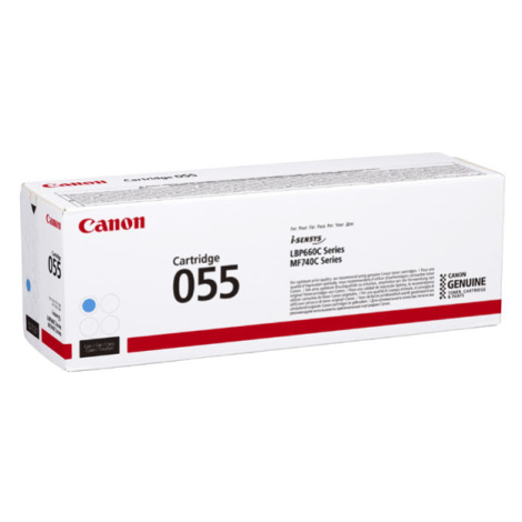 Canon originál toner 055 C, 3015C002, cyan, 2100str.
