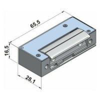 Zámok univerzálny 16mm mini 9-24V AC/DC (Openers&Closers)