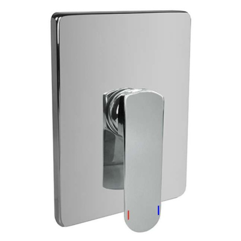 Mereo Sprchová podomietková batéria bez prepínača, Mada, Mbox, hranatý kryt, chróm CBQ60105MC