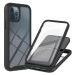 Samsung Galaxy S23 SM-S911, silikónové zadné a plastové predné puzdro s predným a zadným sklom, 