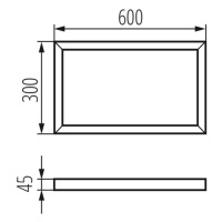 ADTR 3060 W Rámček pre LED panel (v balení 2ks)