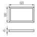 ADTR 3060 W Rámček pre LED panel (v balení 2ks)