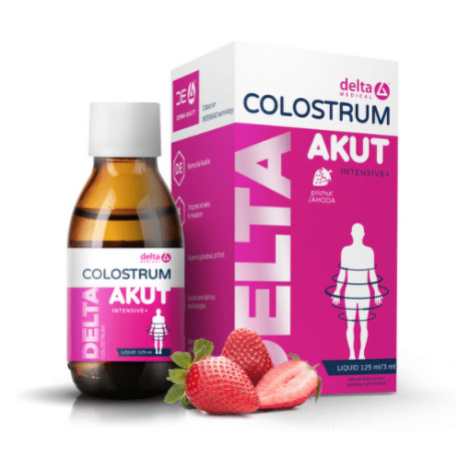 DELTA COLOSTRUM Akut jahoda tekuté 125 ml