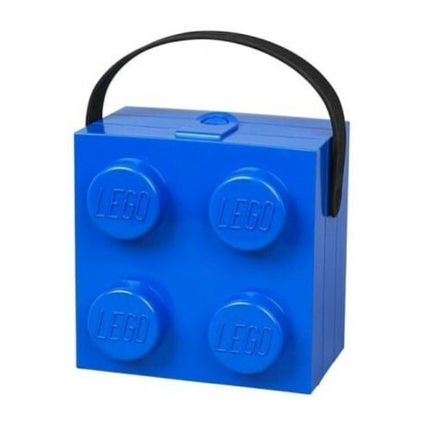LEGO box s rukoväťou - modrá