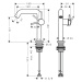 Hansgrohe Tecturis S, páková umývadlová batéria 150 Fine CoolStart EcoSmart+ bez odtokovej súpra