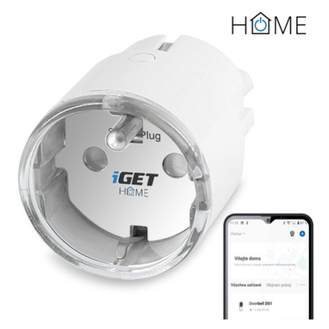 iGET HOME Power 1 - Wi-Fi zásuvka 230V s měřením spotřeby, 3680 W Solarix