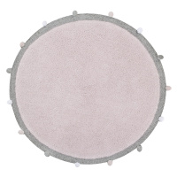 Ručne tkaný kusový koberec Bubbly Soft Pink Rozmery koberca: 120x120 kruh