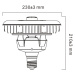 Sylvania LED žiarovka E40 snímač PIR 115 W 4 000 K
