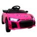 mamido  Elektrické autíčko Cabrio A1 v ružovej farbe s funkciou hojdania a diaľkovým ovládaním