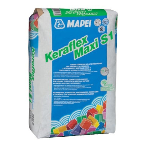 Lepidlo Mapei Keraflex Maxi S1 Low Dust sivá 25 kg C2TE S1 KERAFLEXMAXI