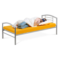 AUTRONIC BED-1900 SIL postel jednolôžková 90x200 cm, kovová sivý lesk