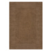 Kusový ručně tkaný koberec Tuscany Textured Wool Border Brown - 200x290 cm Flair Rugs koberce