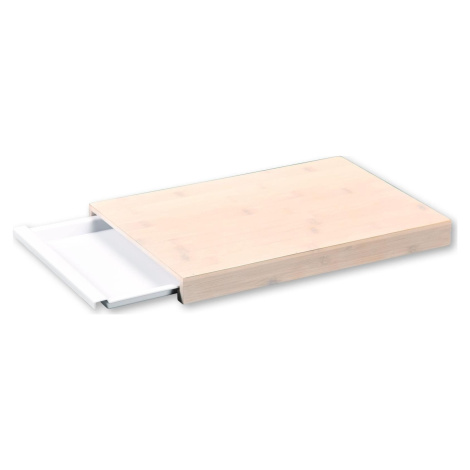 Kesper Krájacia doska s odkvapkávacou miskou, bambus, 38 × 3,5 × 25,5 cm