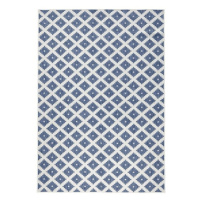 Kusový koberec Twin-Wendeteppiche 103128 blau creme – na ven i na doma - 80x350 cm NORTHRUGS - H