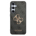 Guess PU 4G Metal Logo Zadný Kryt pre Samsung Galaxy S24 Grey