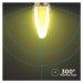Žiarovka sviečková LED Filament E14 2W, 1800K, 65lm,  VT-2152 (V-TAC)