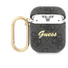 Guess 4G Script PC/PU púzdro pre Airpods 1/2 šedé