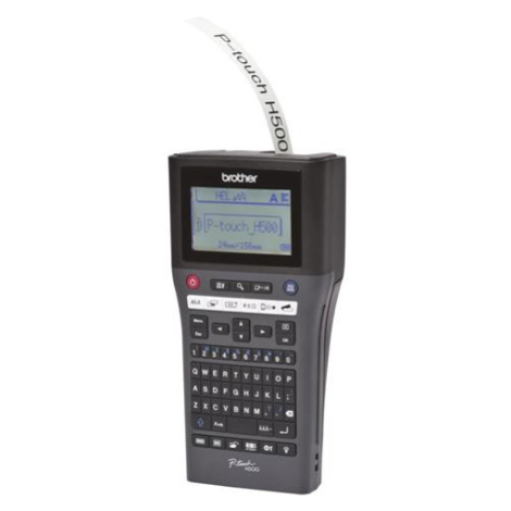 Tlačiareň Brother samolepících štítků PT-H500, 24mm, TZE/STE/HGE/HSE, 6xAA, Li-ion, USB - 3 roky