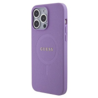 Guess PU Saffiano MagSafe Apple iPhone 15 Pro GUHMP15LPSAHMCU Purple