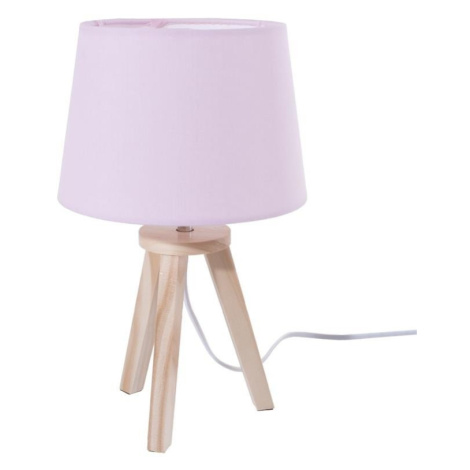 Noční lampa s růžovým stínidlem 31 cm DekorStyle